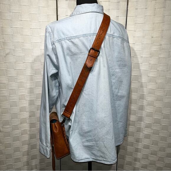 CatchFly Studios Boho Western Crossbody Purse Fringe Braided Tassel Rodeo - Picture 4 of 16